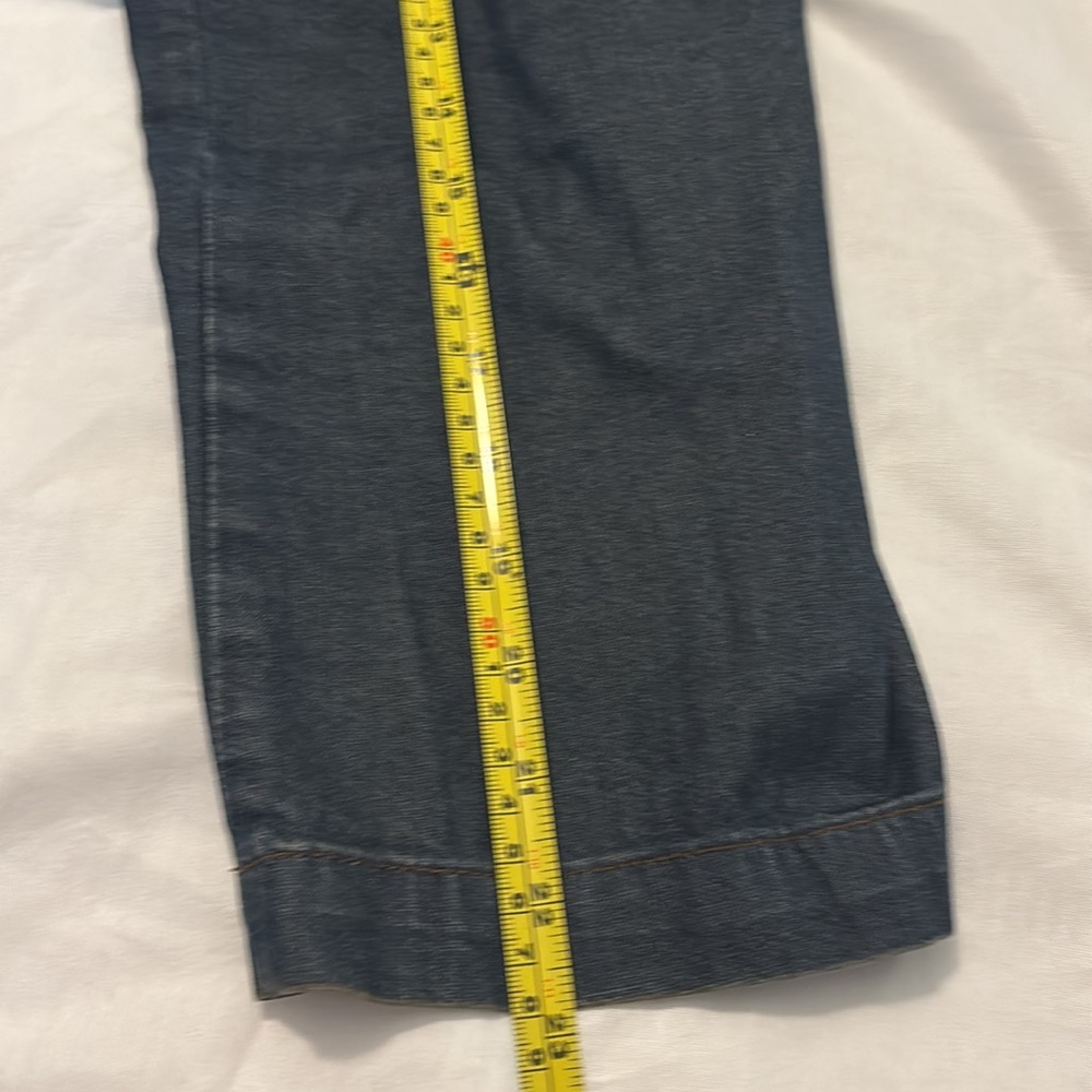 Eileen Fisher denim jean jacket dark rinse SZ 3X plus size snap button casual - Picture 10 of 13
